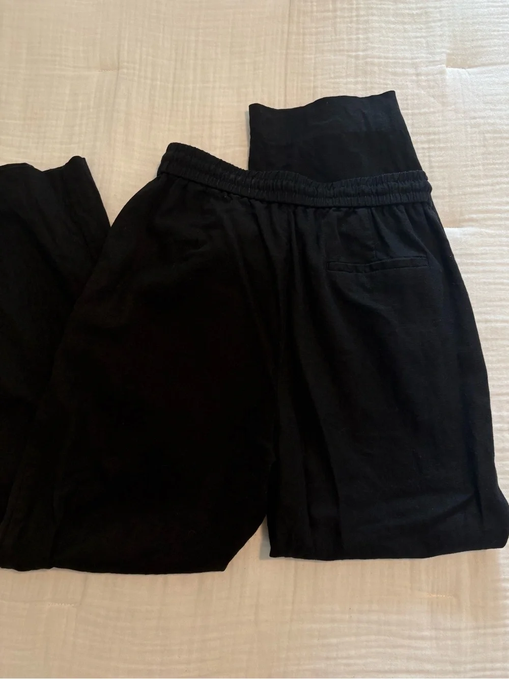 Zara linen black pants